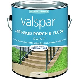 Valspar 82033 Tint Base 4 Concrete & Masonry Anti-Skid Floor Paint, 1 Gallon