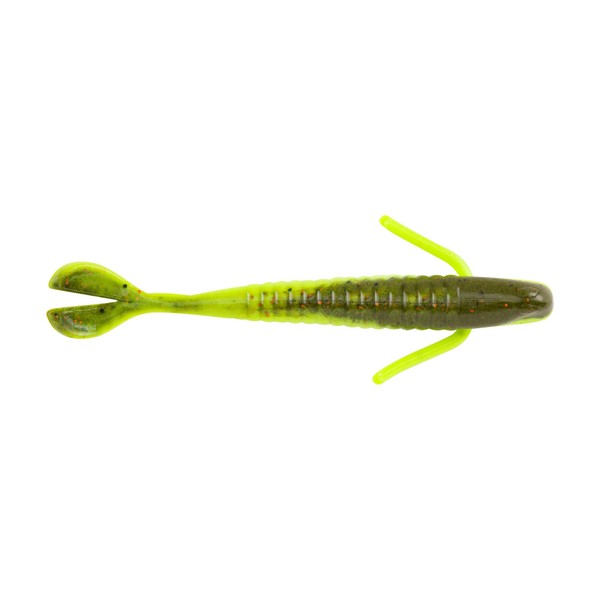 Berkley PowerBait Water Bug Fishing Soft Bait, Coppertreuse, 3.3in