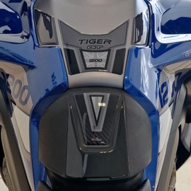 Resin Bike Motorcycle 3D Stickers Compatible with Triumph Tiger 1200 GT Pro 2022-2024. Bike Tank Protector from Impact and Scratches. Sticker 3D Resin Gadget Moto