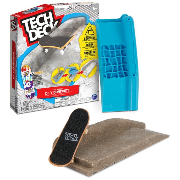 Tech Deck DIY Concrete Reusable Modelling Playset with Exclusive Enjoi