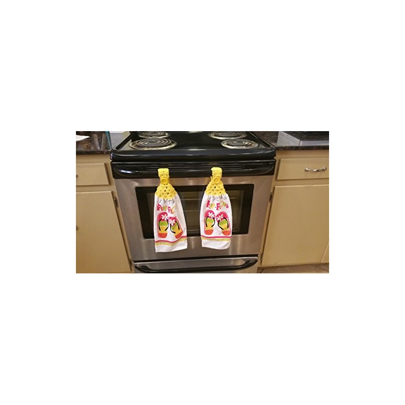 Handcrafted Buff Crochet Topped Eat Drink & Be Happy Chef