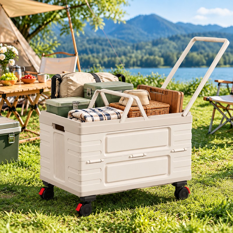 Heavy Duty Folding Storage Cart for Home & Outdoor Use
