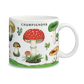 Cavallini Vintage Mug, Ceramic Mug, Mushroom Design
