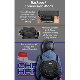 Chase Harper USA 4200 Hideaway Tail Trunk - Water-Resistant, Tear-Resistant, Industrial Grade Ballistic Nylon with Adjustable Strap Mounting System for Universal Fit - Blue