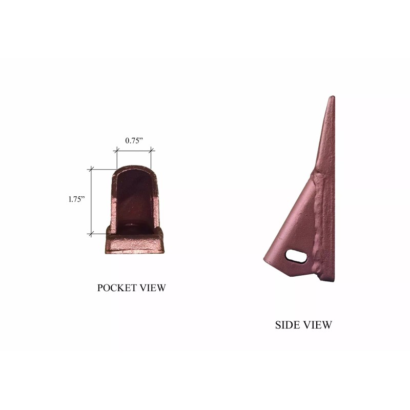 Gannon, Case/Cat/Deere 5 Gannon Box Teeth - 8075 or 1