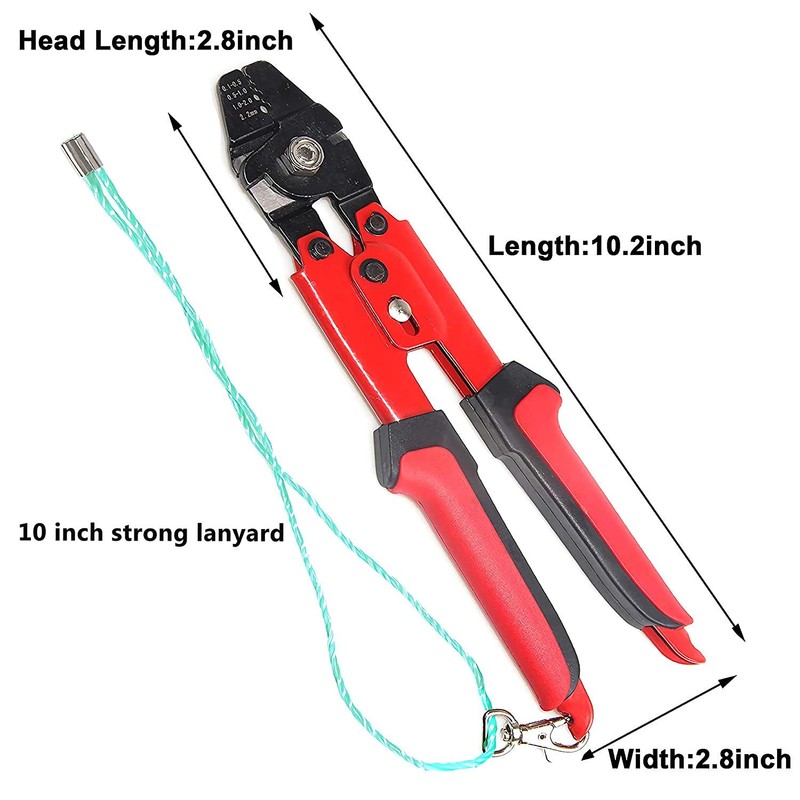 Fishing Wire Rope Crimping Pliers, Fish Leader Line Crimping Tool