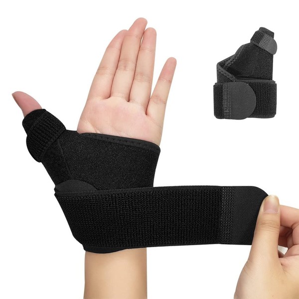 PLABBDPL Right & Left Hand Thumb Brace Hand Brace for Tendonitis Hand Brace Lightweight Breathable Hand Brace for Relieving Pain Sprain of the Thumb, Arthritis (1 Piece)