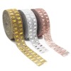 360 inches Rhinestone Decorative Ribbon Diamond Ribbon Bling Silver Ribbon