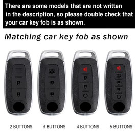 ontto Metal and Leather Key Fob Skin Fit for Nissan 2023-up Key Remote,Antiscratched Car Key Cover for Maxima Armada Rogue Pathfinder X-Trail Versa Kicks Ariya Qashqai Teana Sentra,Brown