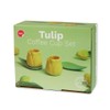 balvi Tulip Coffee Cup Set Yellow/Green 2 Tulip Shaped Coffee