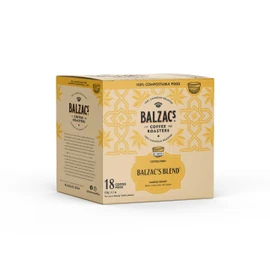 Balzac's Coffee Roasters | 100% Compostable Pods | Single Serve K-Cup Pods | (Balzac's Blend, Pack of 1)