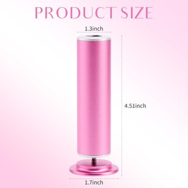 Electric Foot Callus Remover, Electric Foot Filer with 60 Pcs Replacement Sandpaper, Self-Adhesive Foot Sander with 360℃ Rotation, Aluminum Shell, Large Filing Area, and Adjustable Speed Controller