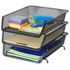 3 Pack - Stackable Desk File Document Letter Tray Organizer,