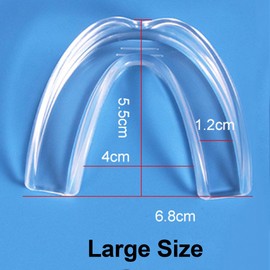 Mouth Guard Pack of 8, 4 Large and 4 small Anti Grinding Teeth Protectors for Sleep Sport