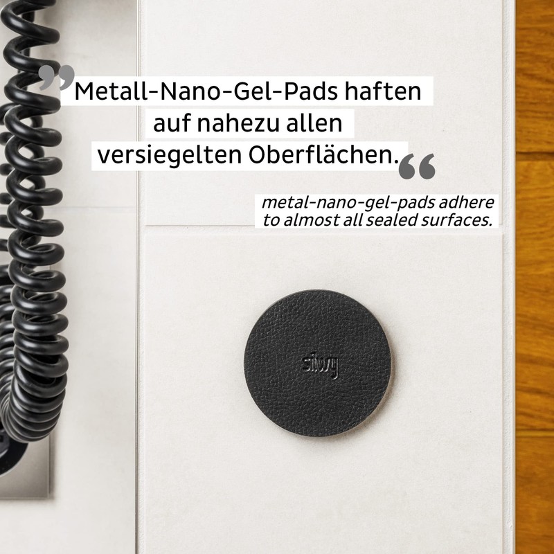 Silwy® Magnetic Hook The One Including Metal Nano Gel Pad