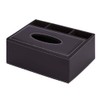 Multifunctional PU Leather Tissue Box Holder Rectangular Desktop Remote Control