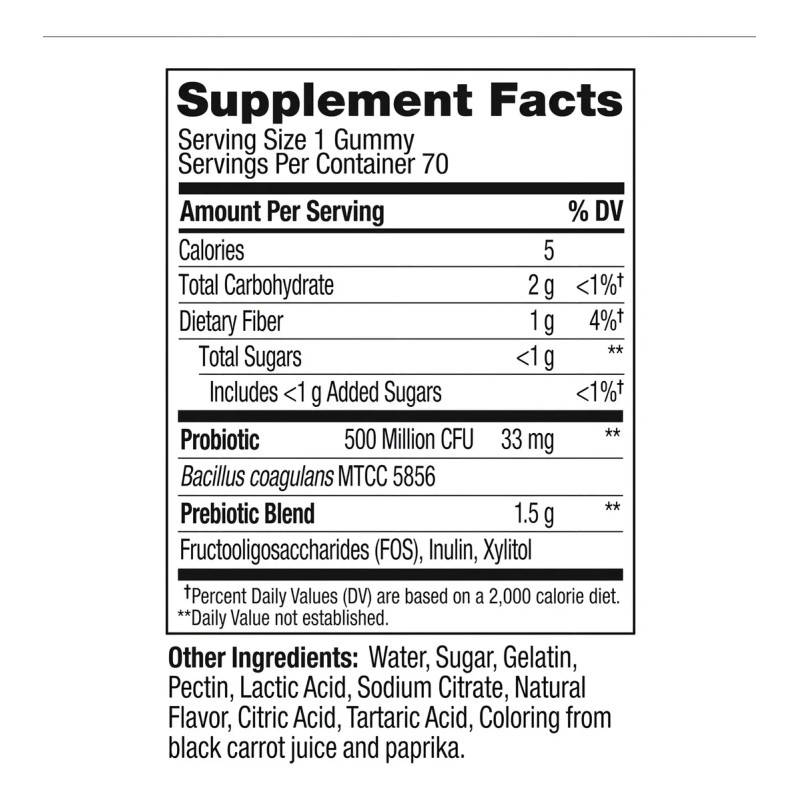 Olly Probióticos + Prebióticos Con 70 Gomitas Sabor Durazno