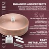 DOJA Barcelona Ceiling Lights Canopy Bronze Pack of 4 Lamp