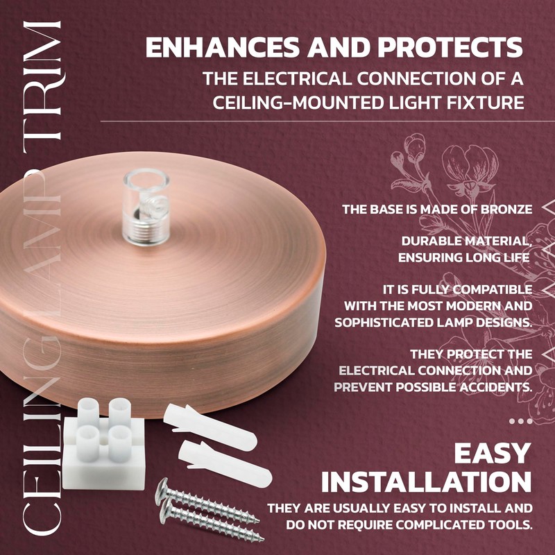 DOJA Barcelona Ceiling Lights Canopy Bronze Pack of 4 Lamp