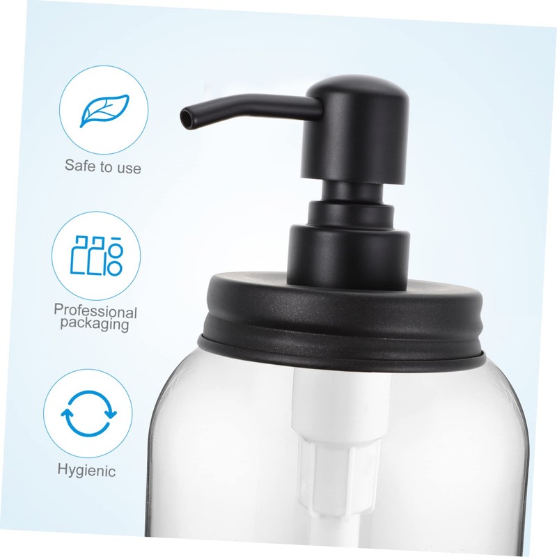 WOONEKY Durably Crafted Liquid Soap Press Emulsion Distributor for Jar