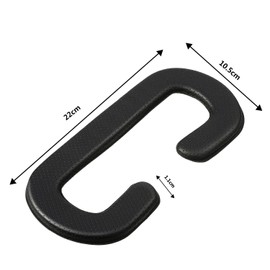 Satinior 4 Pack Face Pad Cover PU Leather Foam Face Replacement Cushion 11 mm Sponge Mat Breathable Cover Pad Memory Foam Compatible with VR Headset Accessories