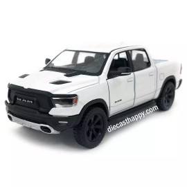 Kinsmart 2019 Dodge Ram 1500 Pick Up Truck 1:46 Scale Diecast Model White by Kinsmart