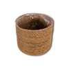 DARO DEKO Seagrass Basket Round Natural Diameter 21 x 18