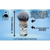 3 Piece Shave Set -- Safety Razor+ Chrome Pure Badger