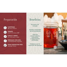 Molienda Sagrada Té Rojo Cacao/Infusión de Corteza de Cacao con Té Rojo 200 gr