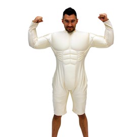 Costume Agent Deluxe Muscle Suit Costume (ML) Beige