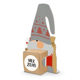 DIY itenga Gnome Advent Calendar for Filling Gnome Band 24 Gnome Figures to Stand Up with Box to Fill Yourself + Number Stickers
