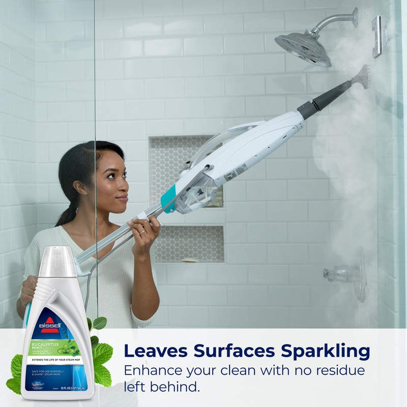 BISSELL EUCALYPTUS MINT DEMINERALIZED STEAM MOP WATER, 32 ounces, 1392,