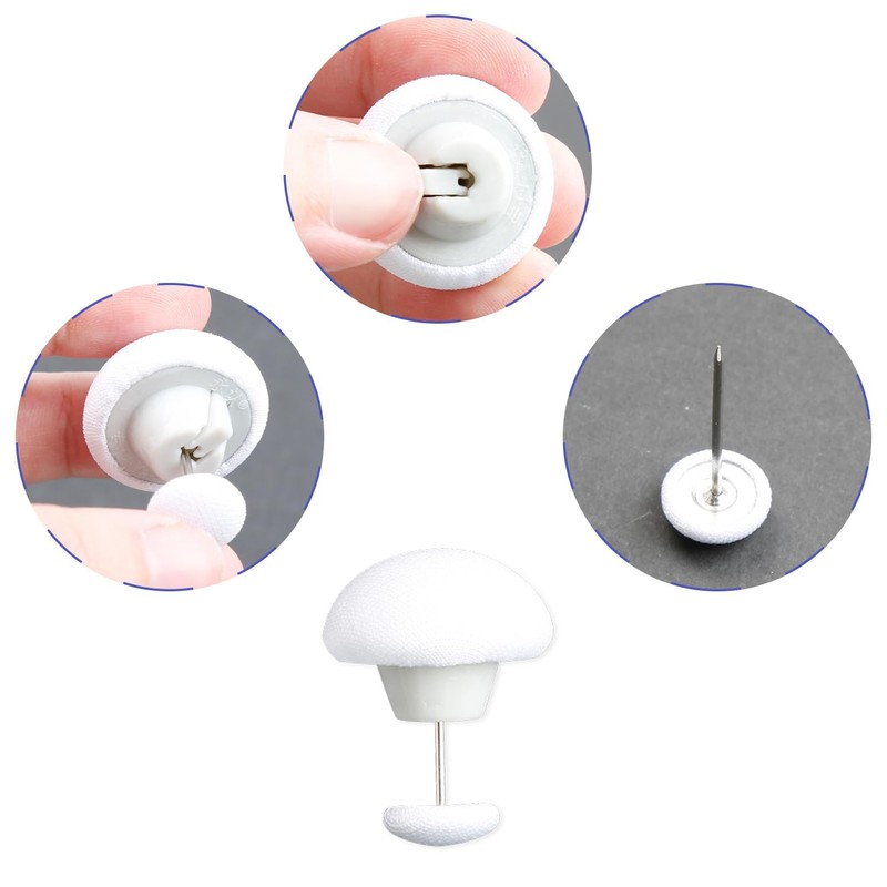 Tabanzhe 12 PCS Round Mushroom Comforter Clips