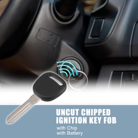 TUCKBOLD Uncut Chipped Ignition Key Fob for Chevy Silverado 1500 2500 3500 1999-2002 Reusable | Transponder Chip Key 1 Pcs for Chevy Tahoe 2000-2006