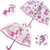 RONIARE 2 Pack Kids Clear Umbrellas for Rain Dome Bubble