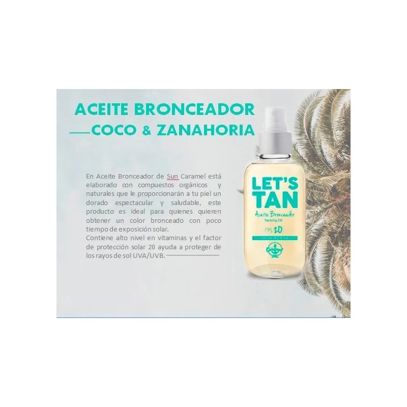 Aceite Bronceador Sun Caramel Orgánicos Y Biodegrables