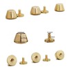 Handbag Purse Feet, Metal Brass Studs Screw-Back Feet for Purses,Totes