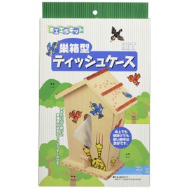 加賀谷 Wood Birdhouse Shaped Tissue Case