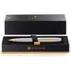 Coventry Ballpoint Pen - Polished Chrome with Gold Tone Appointments