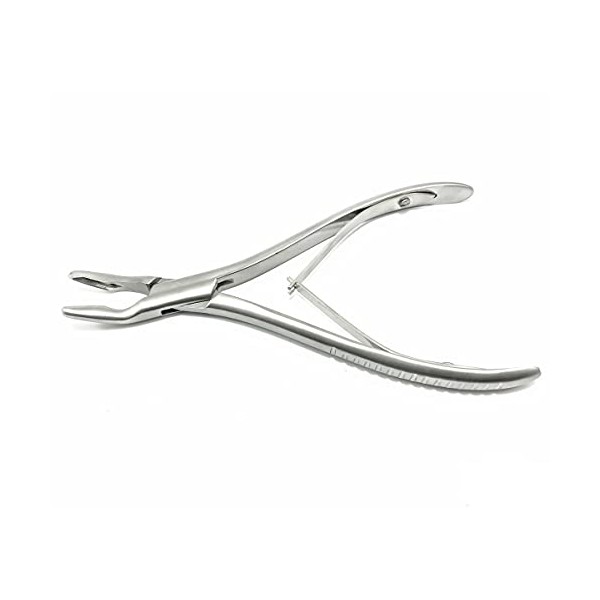 TeckMed O.R. Grade Luer Bone Cutting Forceps, Curved, 8.75", Stainless