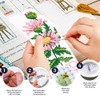FREEBLOSS 6 Set Cross Stitch Bookmark Kits Optical Illusions Pattern
