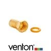 VENTON 16x F-Connector 7 mm with 8x Gold-Plated F-Connectors: with