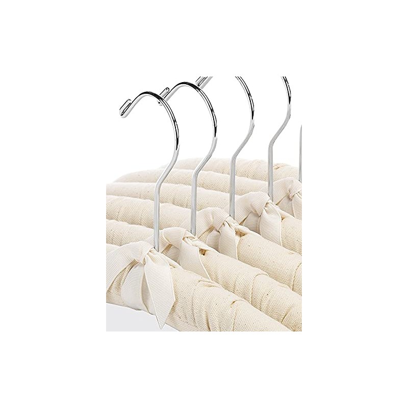 Whitmor Canvas Padded Hanger Shirt / Blouse Hangers, Set of