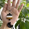 Moon Crystal Suncatcher Pendant with Healing Stones - Lucky Charm