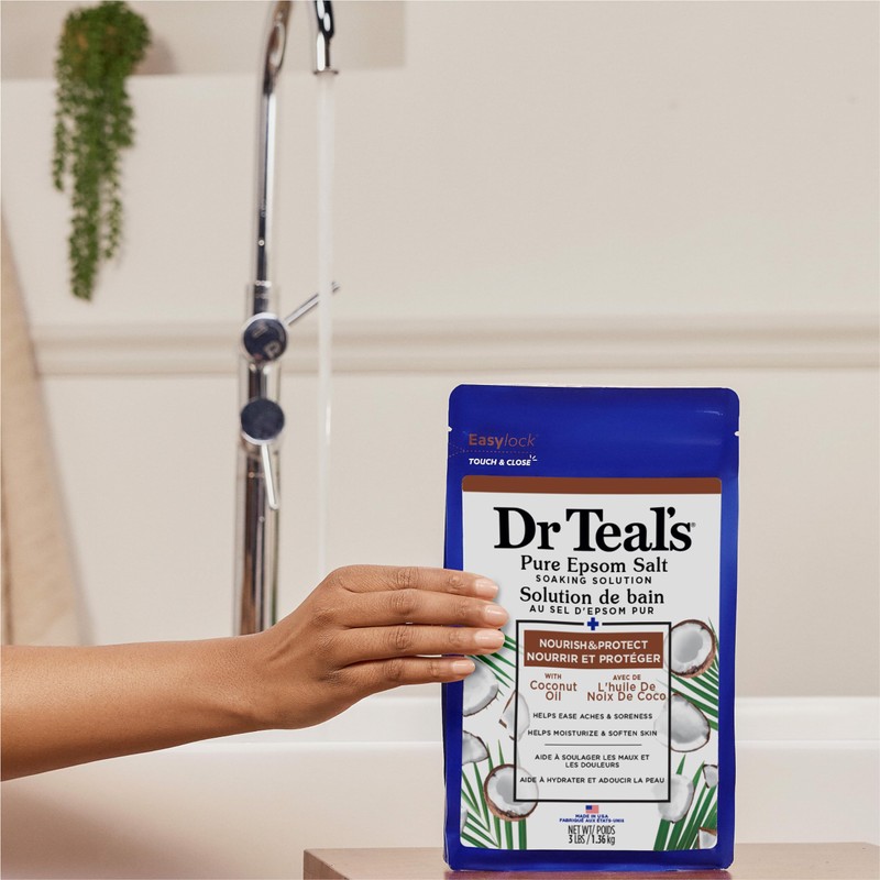 Dr Teal's Salt Soak with Pure Epsom Salt, Nourish &