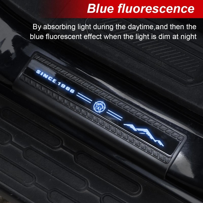 AUFER Fit For 2021-2025 Ford Bronco 4 Door Sill Edge