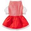 Disfraz de caperucita roja para perro, vestido de Navidad con