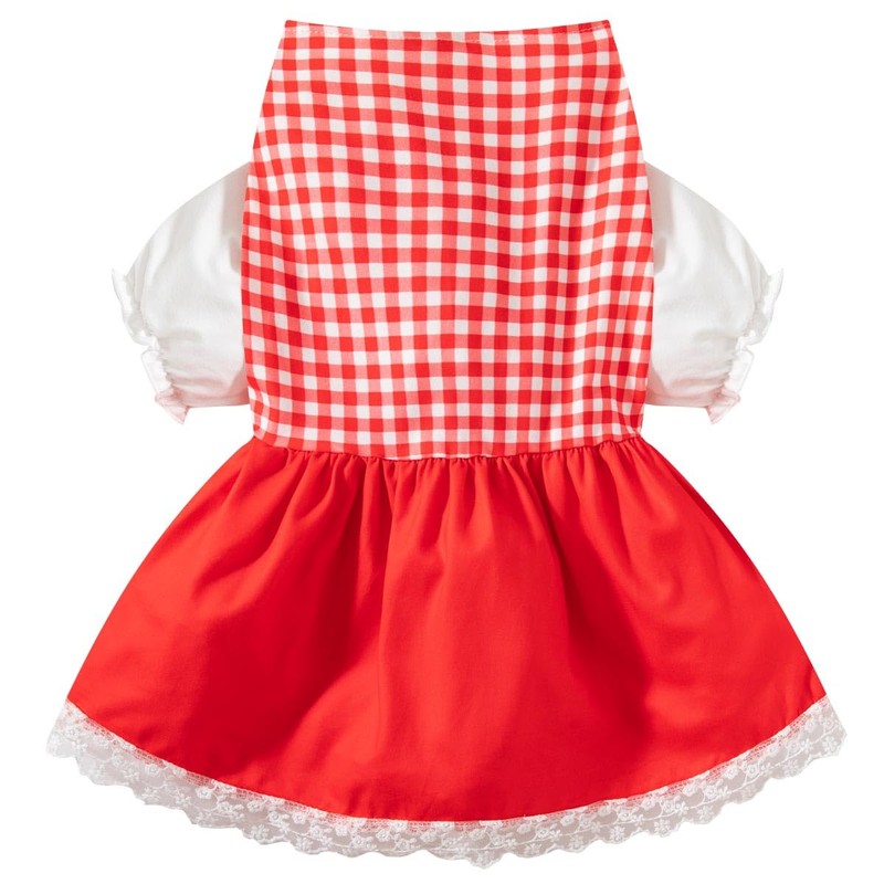 Disfraz de caperucita roja para perro, vestido de Navidad con