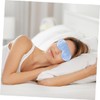 COLLBATH Natural Silk Blindfold Adjustable Sleep Eye Mask Light Blue