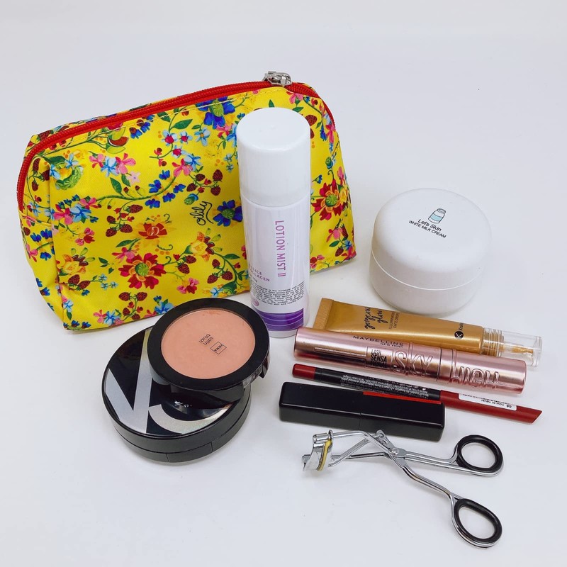 Oililiri- Makeup Bag, Makeup Pouch, Yellow, yellow